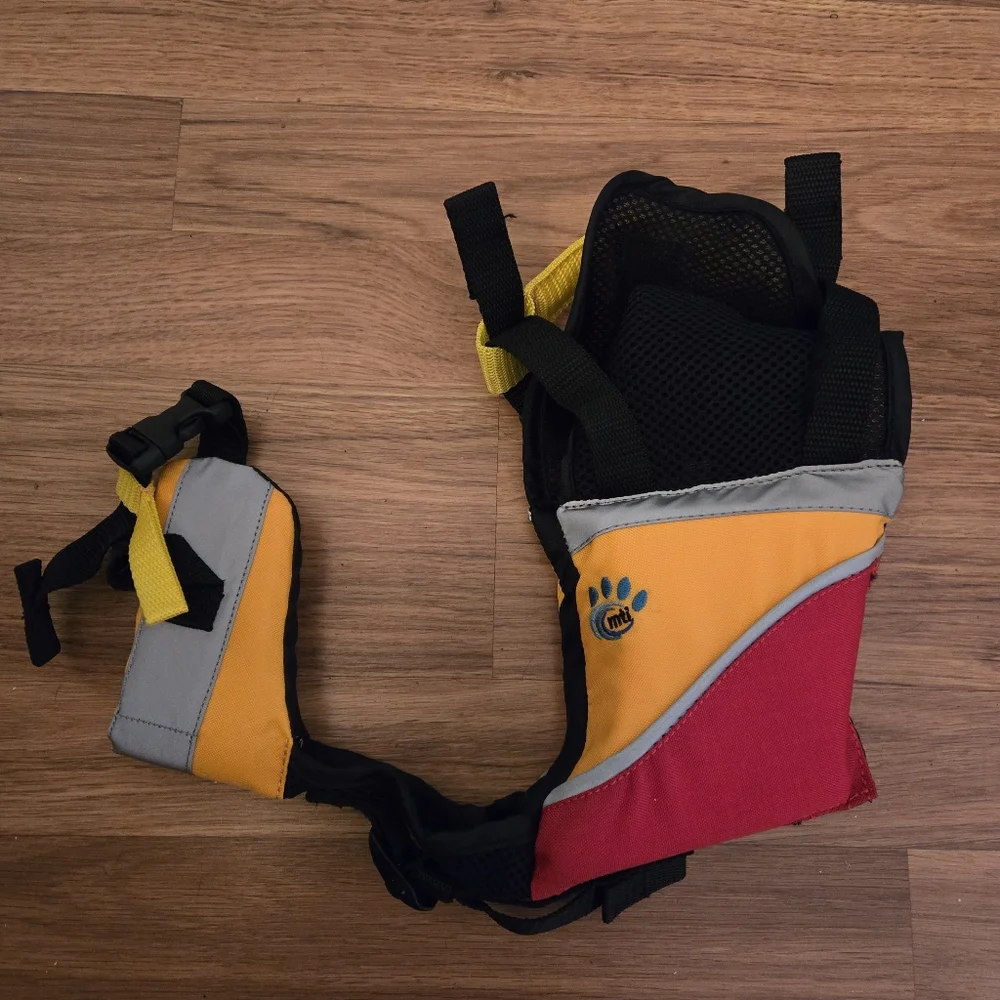 NWOT MTI Underdog Dog Life Jacket Red/Mango Sz XS toy puppy water float vest